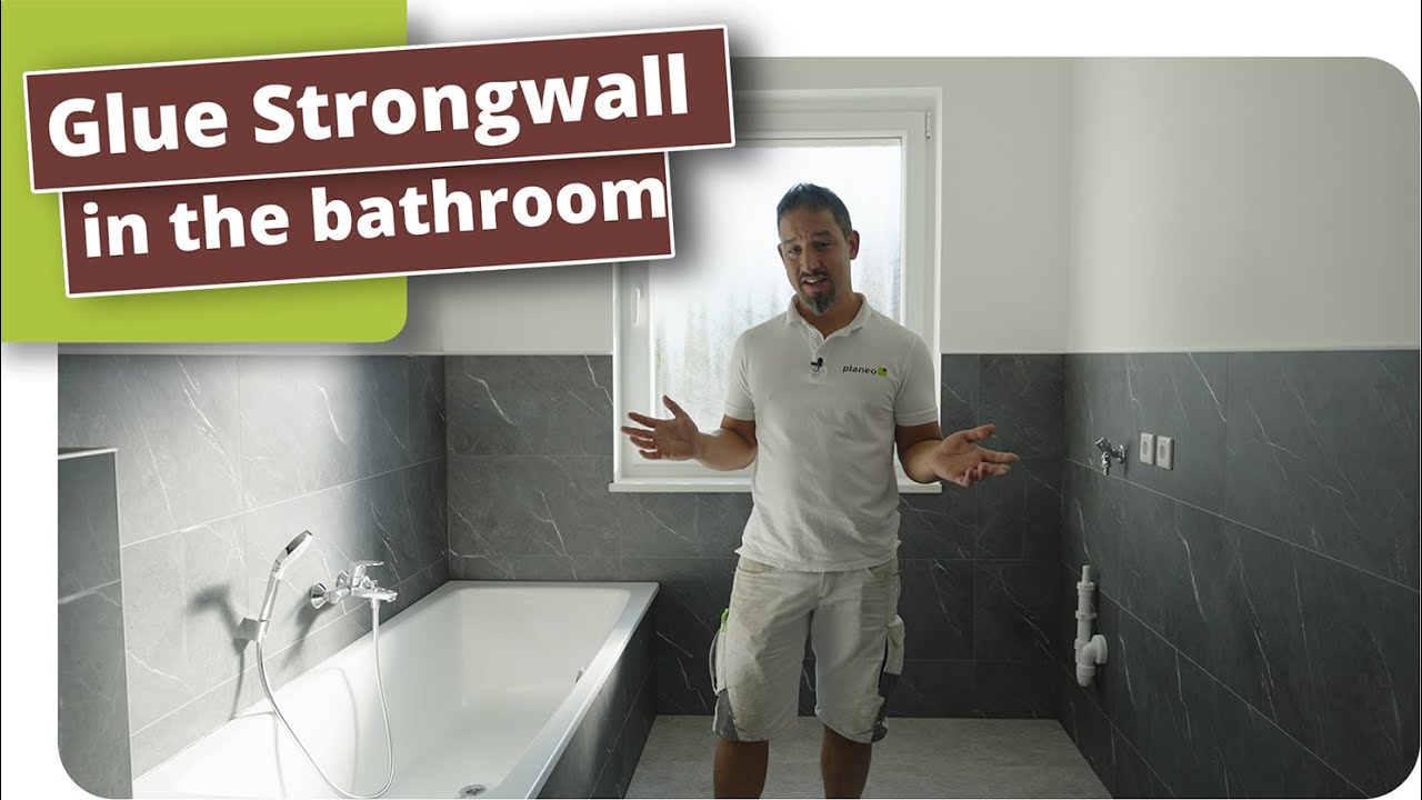 Covering old bathroom wall tiles – planeo StrongWall