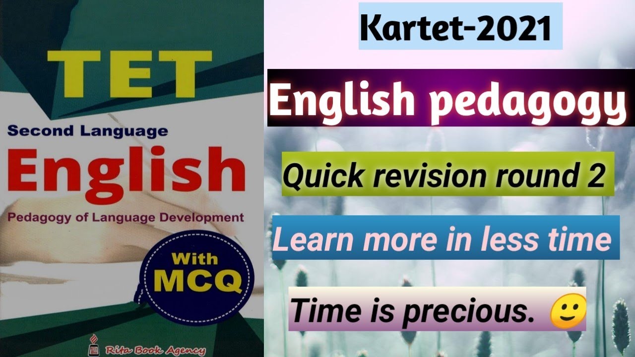 Tet/Ctet- English pedagogy - quick revision round 2 - learn more in less time