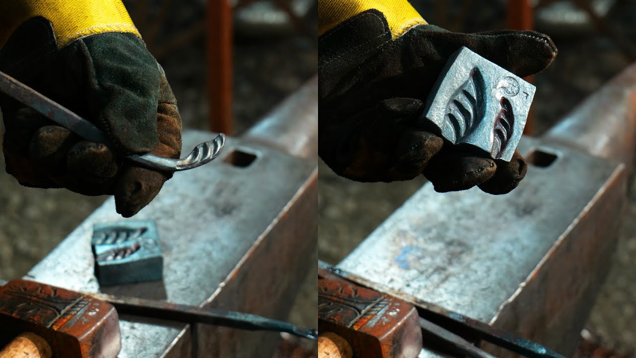 Forging an Open Die for Acanthus Leaf Finials