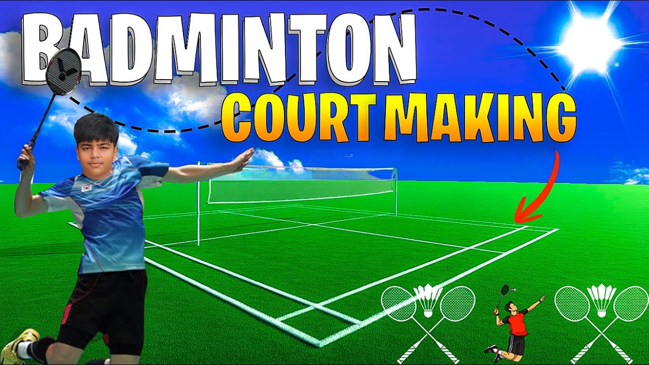 শীতে ব্যাডমিন্টন কোর্ট🏸 | Making Badminton Court | Uchash Casual