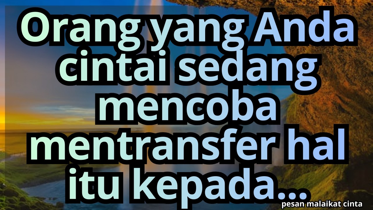 🚨Orang yang Anda cintai sedang mencoba mentransfer hal itu kepada...