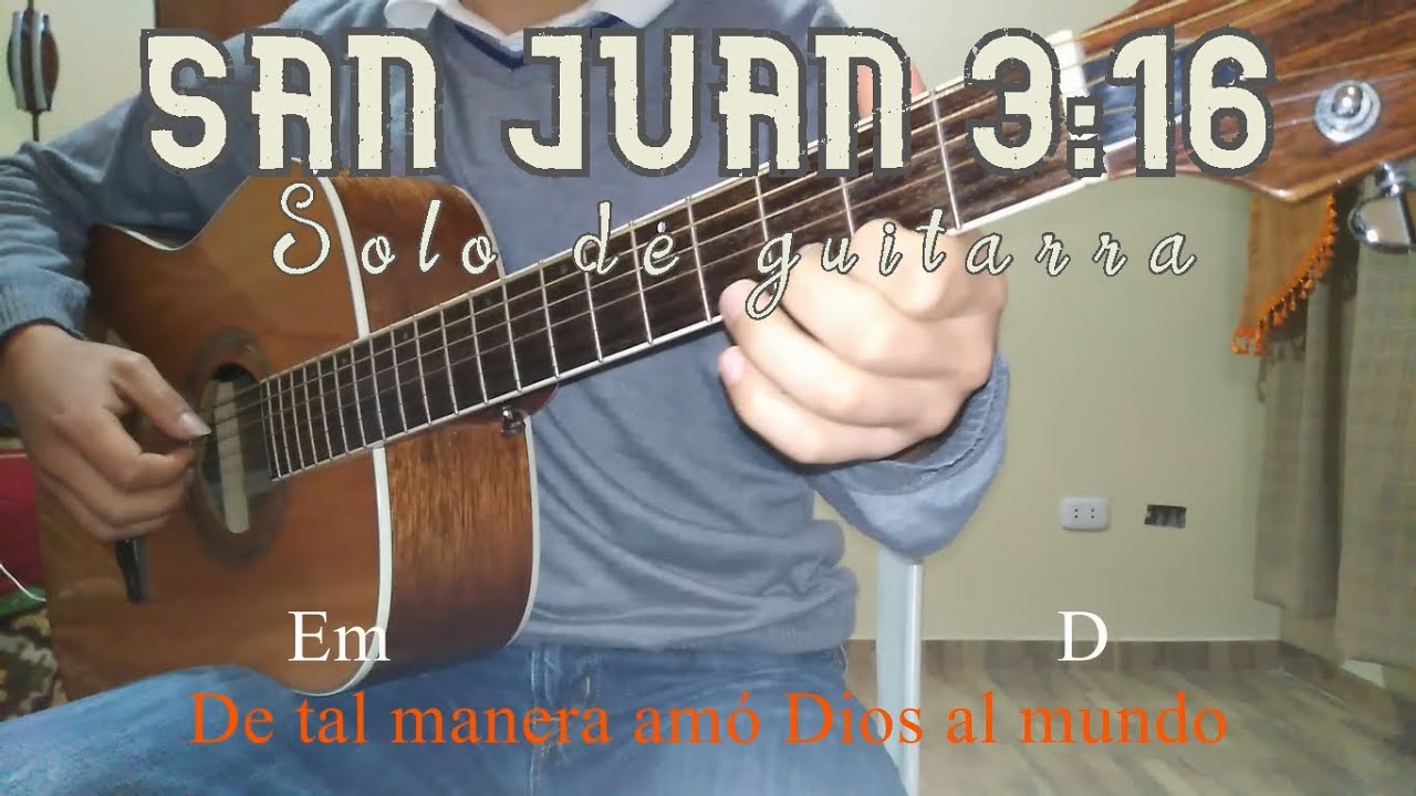 De tal manera amó Dios al mundo | Trío misión | Pista - Guitarra Fingerstyle