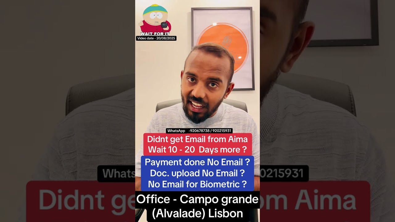 Payment done No Email ?Doc. upload No Email ? No Email for Biometric ? &reg;Live Portugal By Harry