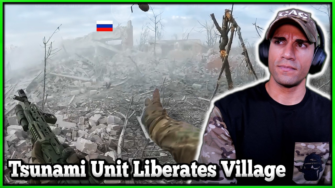 Marine reacts to Ukrainian Tsunami unit liberating village