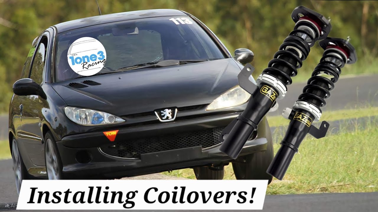 Installing Coilovers on the Peugeot 206 Race Car - Worlds Cheapest Part 30
