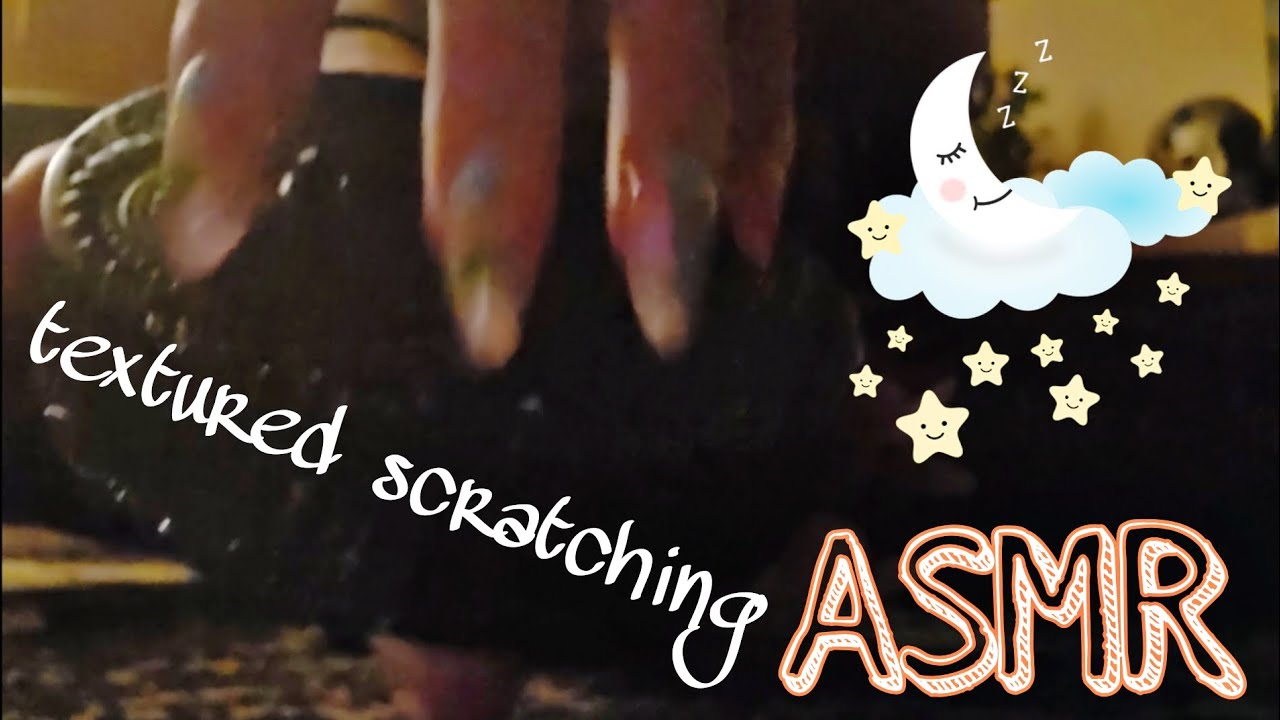 ASMR textured scratching on candle lid