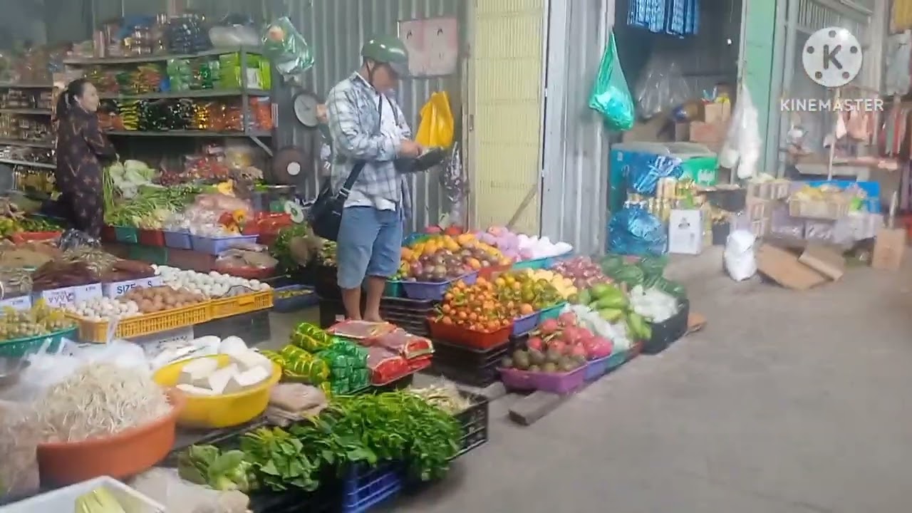 Chợ chà là bán bông tết có ai đi chợ vô mua bông 