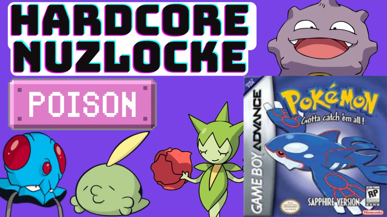 Can I beat Pokemon Sapphire Hardcore Nuzlocke with only Poison types? Mono-type Nuzlocke Challenge!