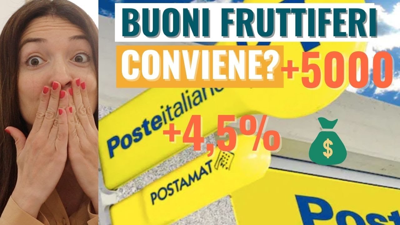 BUONI FRUTTIFERI POSTALI RENDIMENTI AL 3%: conviene? Quanto Guadagno se investo 5000 euro? (Calcolo)