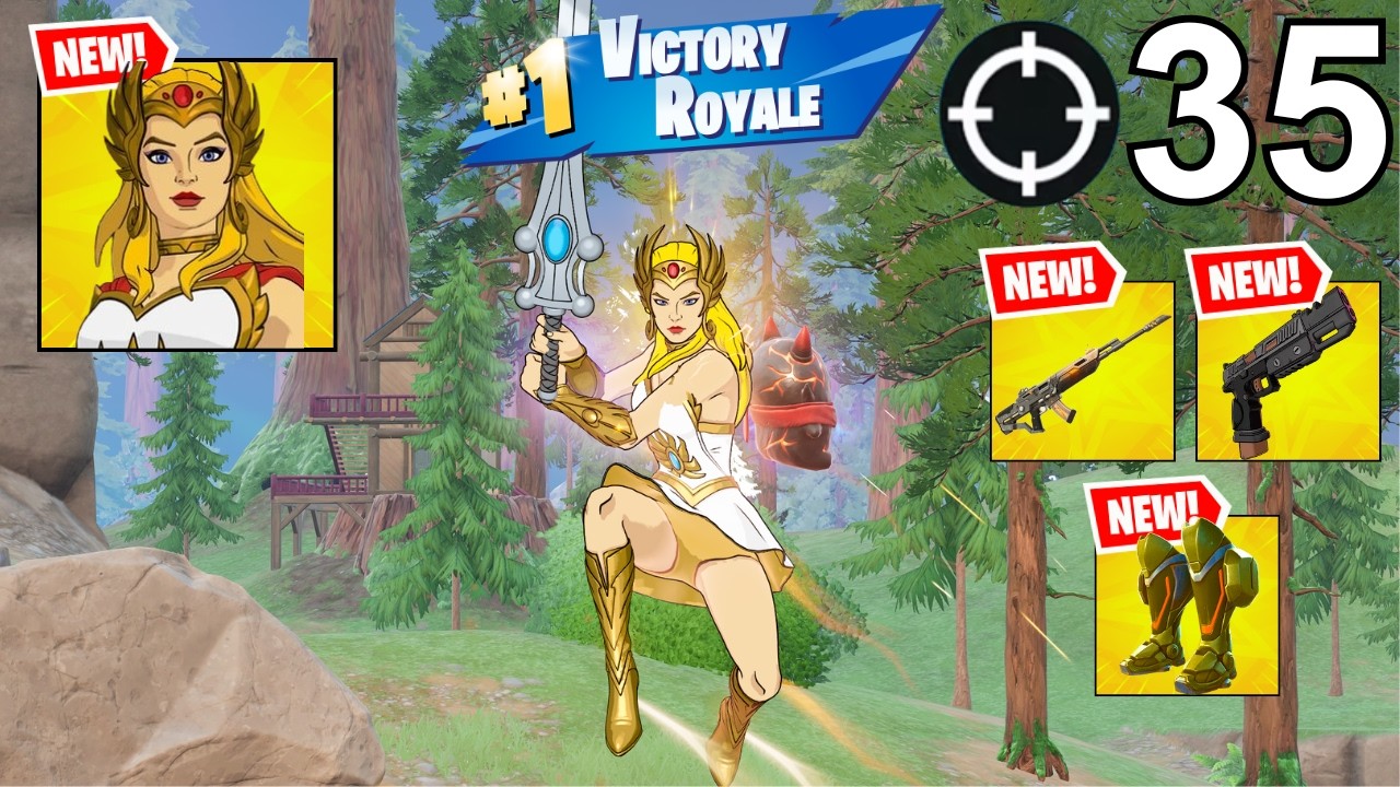 SHE-RA Gameplay Wins Zero Build (NEW FORTNITE CHAPTER 7 SEASON 3)