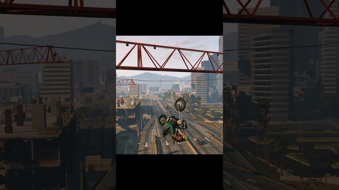 GTA 5 Bike Stunt Jump 😱