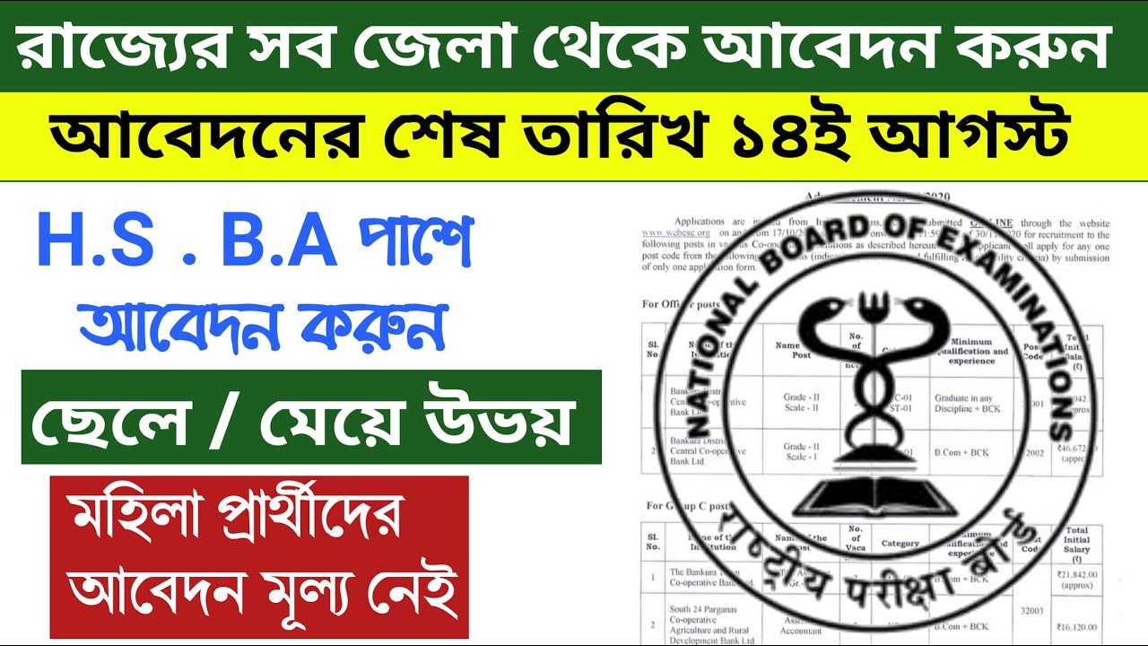 NBEMS Recruitment 2021 | Senior Assistant, Junior Assistant and other posts