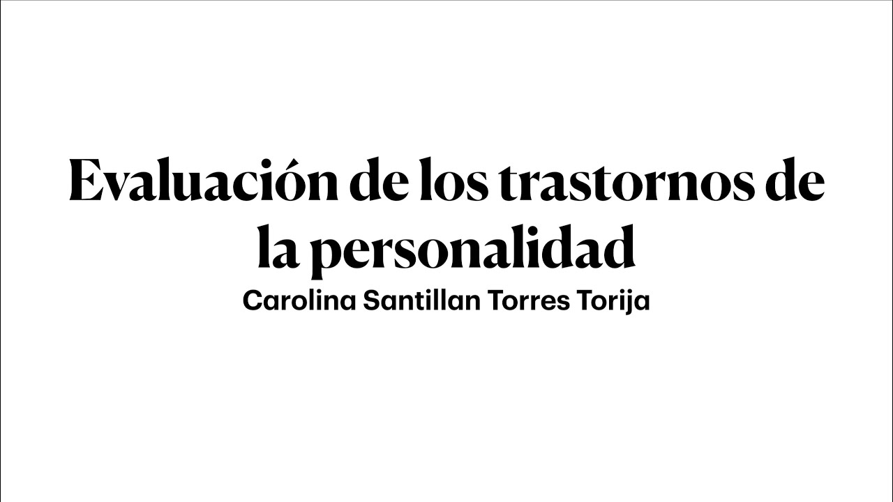 Evaluación Trastornos de la Personalidad usando el instrumento PBQ.