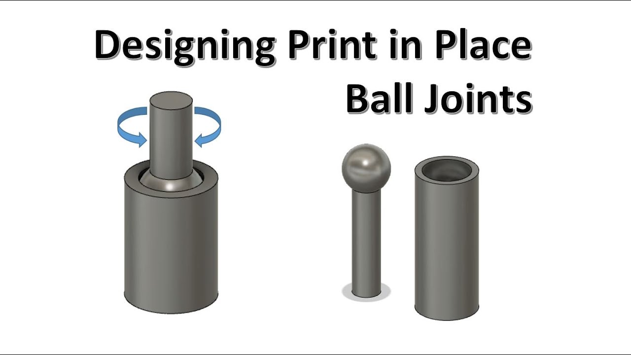 Designing Ball and Socket Joints | Print in Place | Fusion 360 | 3D Printing
