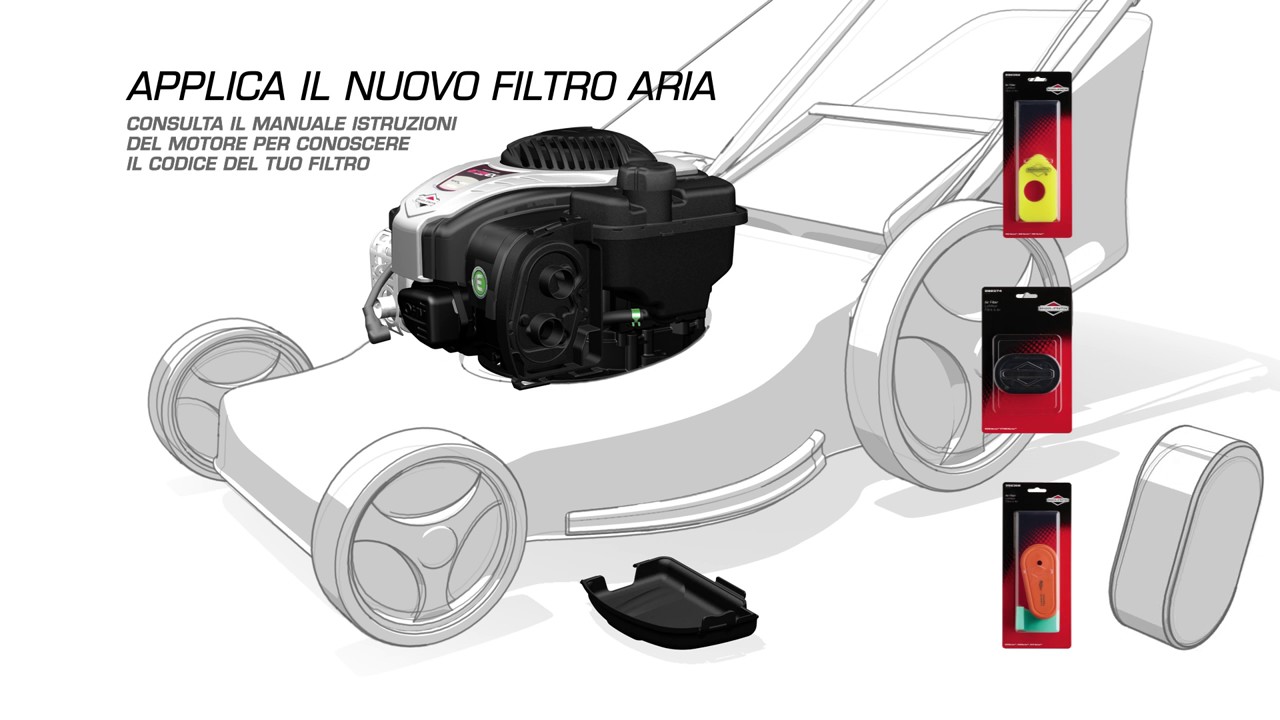 Manutenzione del motore Briggs & Stratton in 4 mosse!