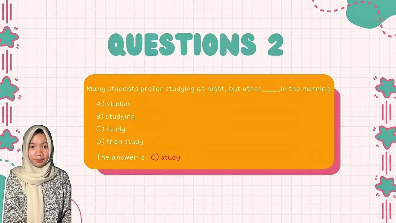 Examples of TOEFL Questions with Brief Analysis, (Fiska 02, Indri 20)