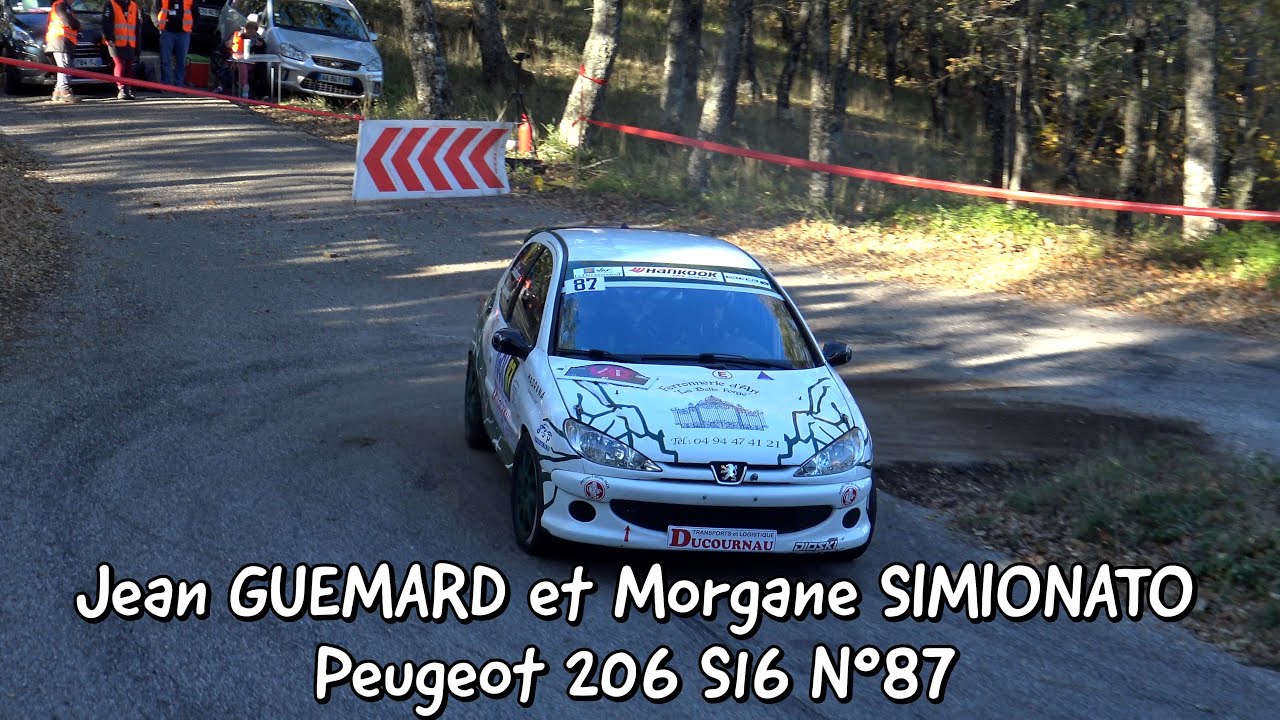 Rallye du Var 2022 - Peugeot 206 S16 N°87 - Jean GUEMARD et Morgane SIMIONATO