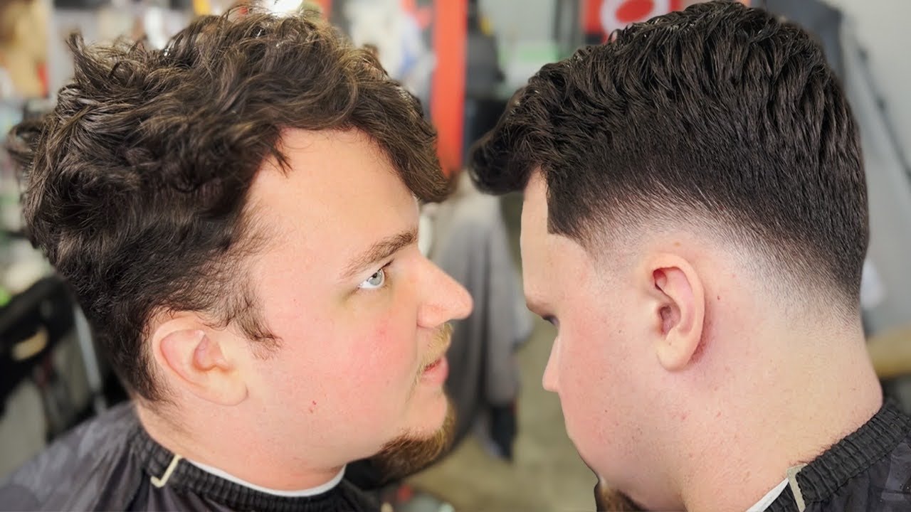 His first time getting a low fade was harder than it looked | requested defined hairline
