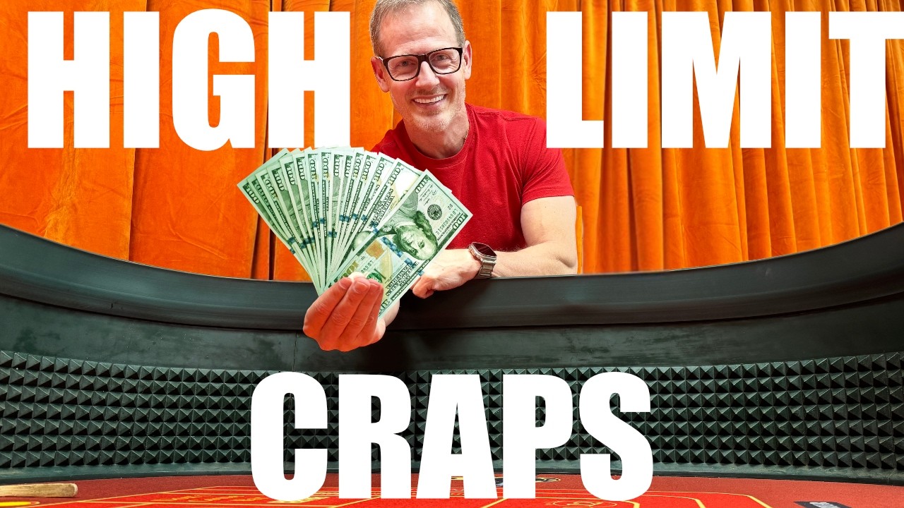 We Win 20k On High Limit Craps (AMAZING ROLL!)