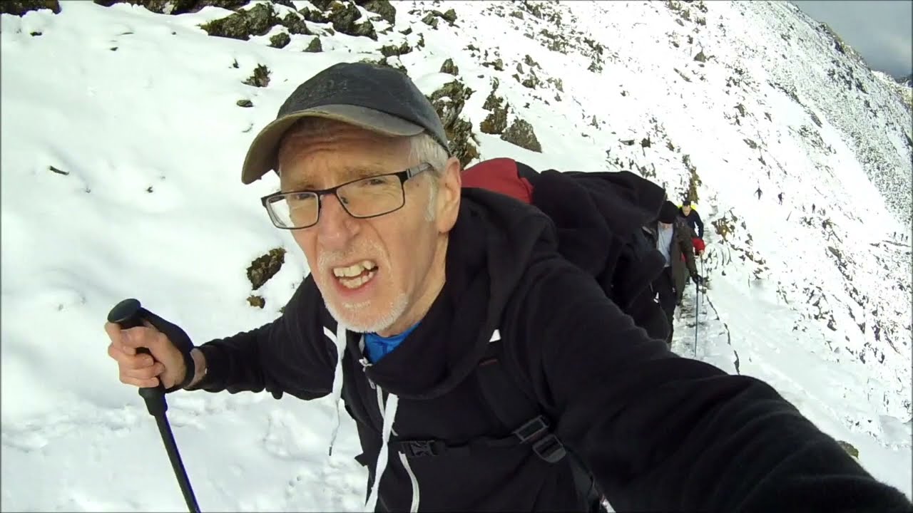 A hike up Snowdon in winter