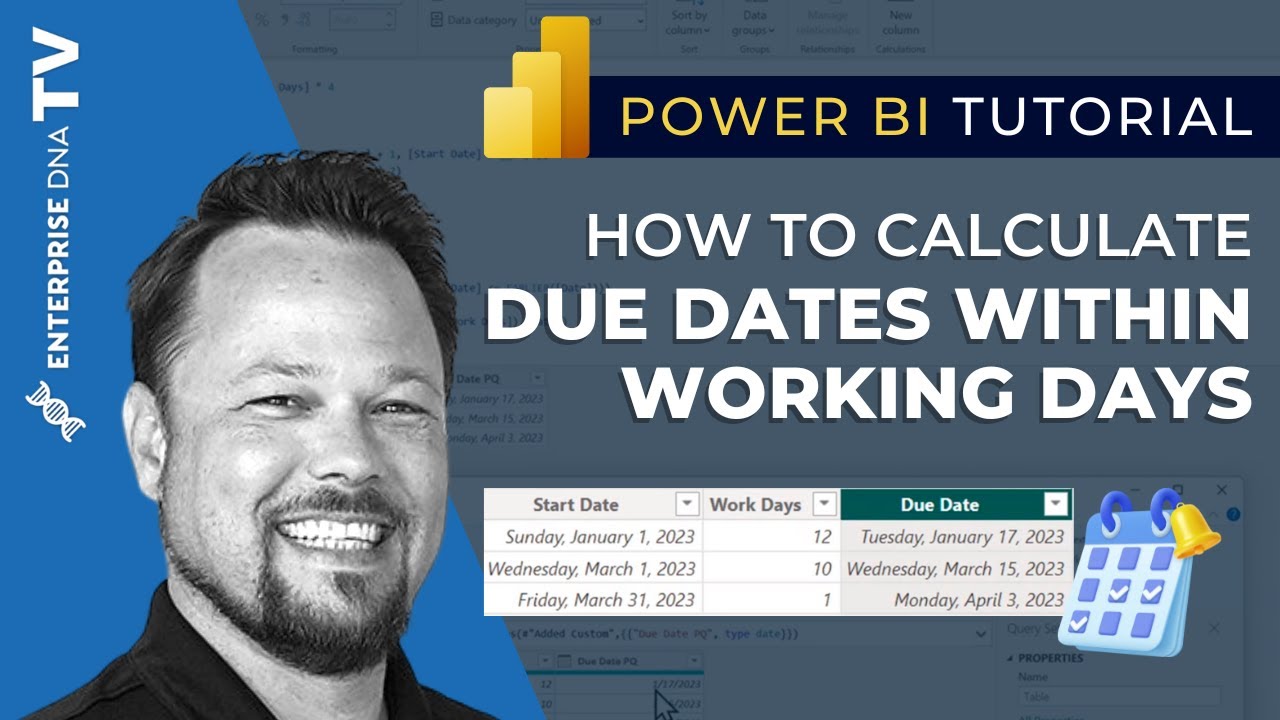 How To Calculate Due Dates Within Working Days In Power BI