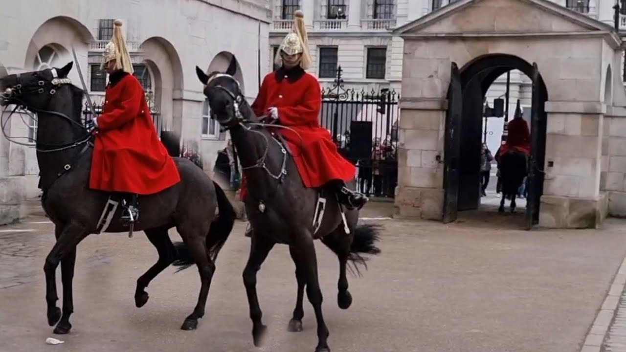 King's Guard's Horse Goes Crazy!
