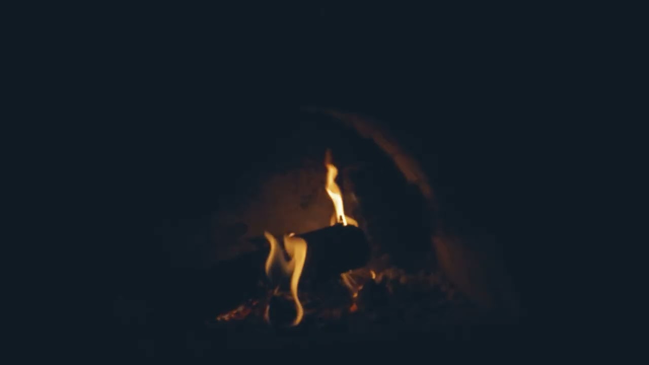 Midnight Flames 7h | Black Screen Crackling Fire for Relaxation, Mental Clarity, Sleep & Inner Peace