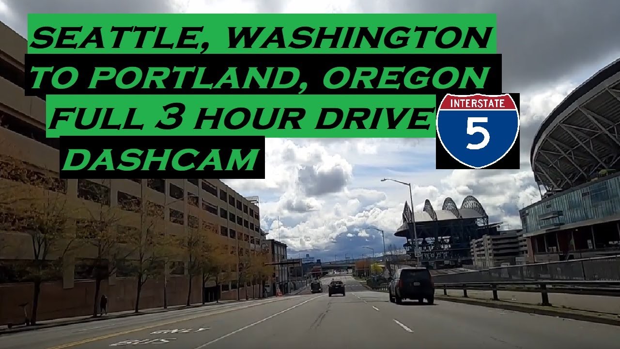 Seattle, Washington to Portland, Oregon | Full Drive | HD Dashcam