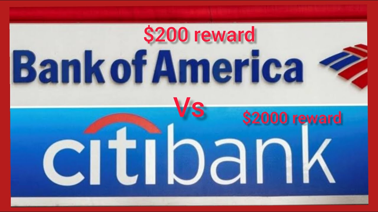 Citibank Vs Bank Of America Rewards | Benefits | Saving Account | Credit Cards | Current Account