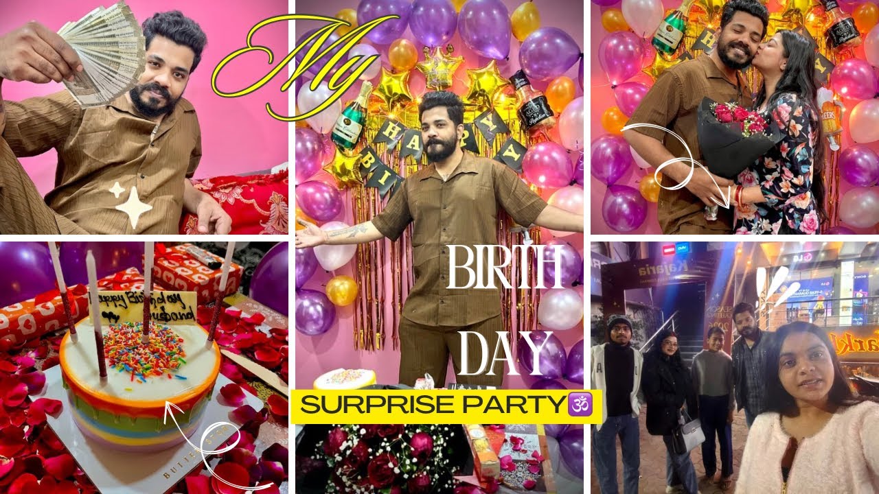 My Surprise BIRTHDAY PARTY🕉️🎉🍾 || #gaujaslife #birthday #birthdaycelebration 🧿✨