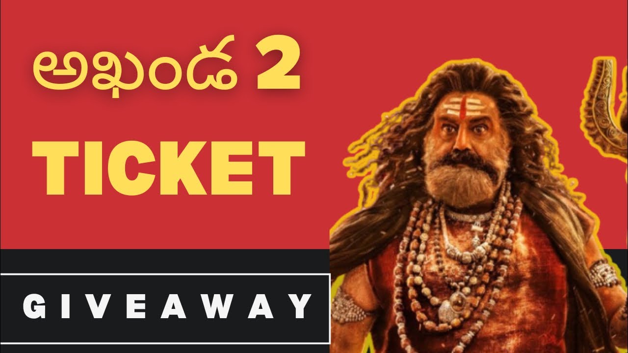 “Akhanda 2 Ticket Giveaway LIVE | Winner Announcement Today | Telugu”