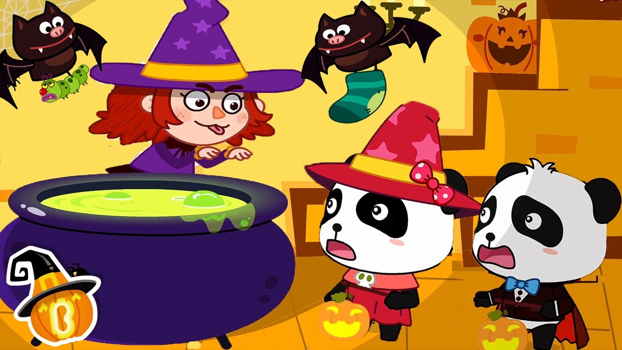 A Bruxa de Halloween | Assustador! 🎃 | Historinha e Música Infantil de Halloween | BabyBus Português