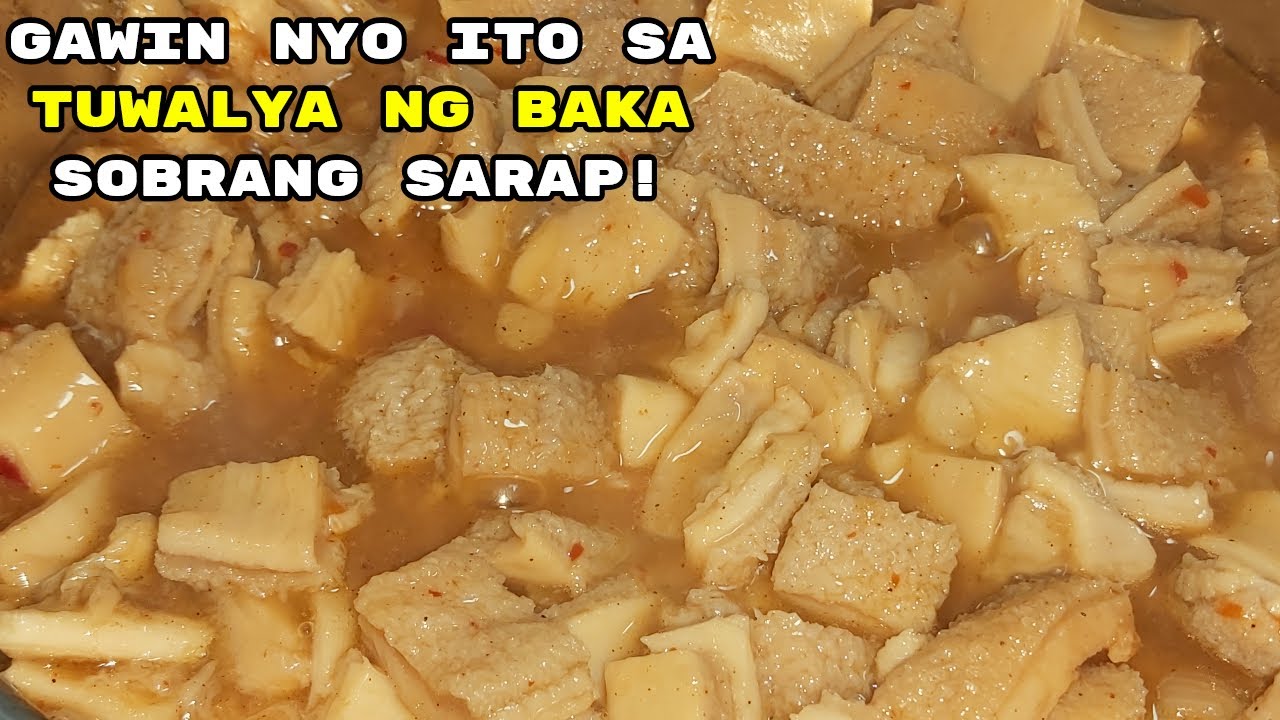 WAG PURO KARE KARE O PAPAITAN ANG LUTO NYO SA TUWALYA NG BAKA TRY NYO ITO | TUWALYA NG BAKA RECIPE