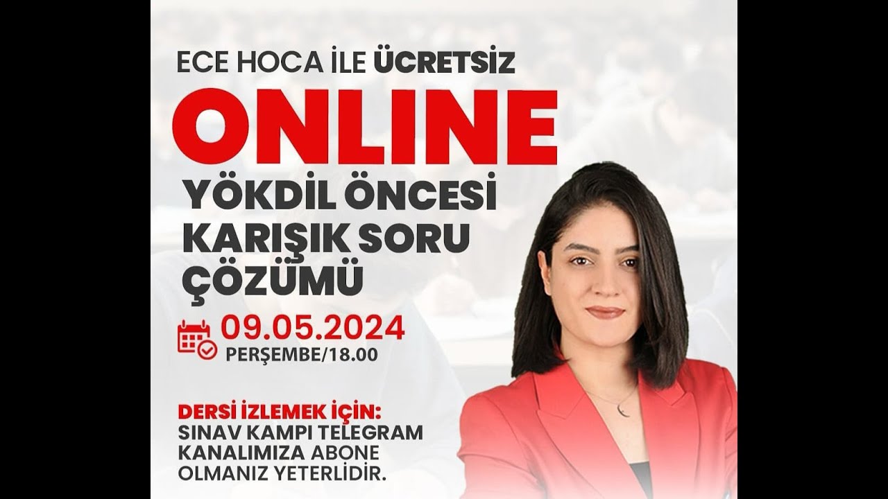 YÖKDİL ÖNCESİ KARIŞIK GRAMER SORU ÇÖZÜMÜ I ECE HOCA