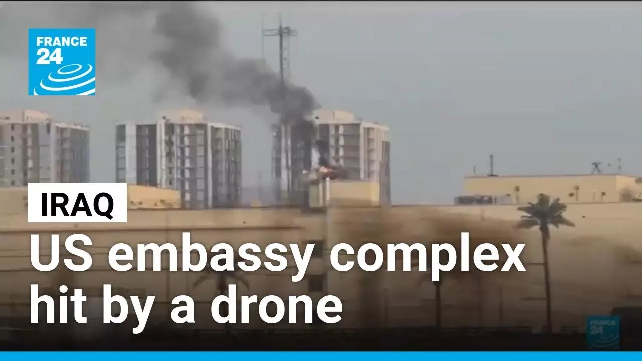 Irak: US embassy complex in Baghdad hit by a drone strike • FRANCE 24 English