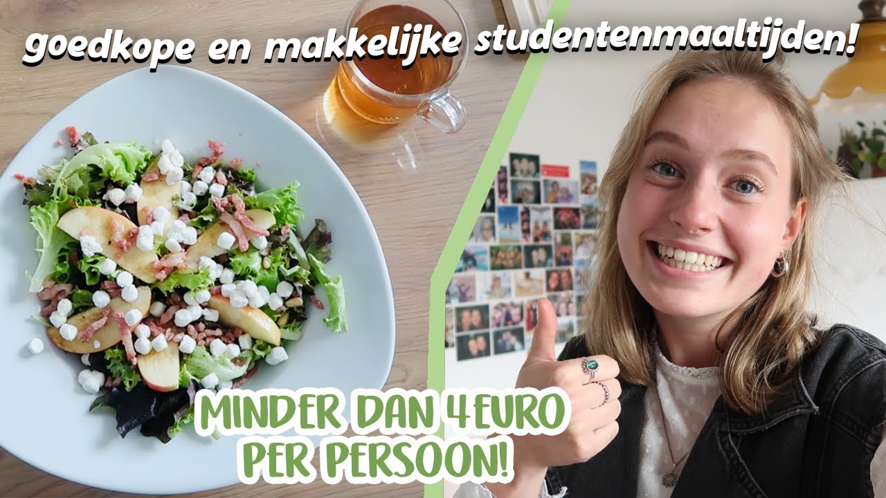 10 studentenmaaltijden onder de &euro;4,- per persoon (goedkoop en makkelijk)