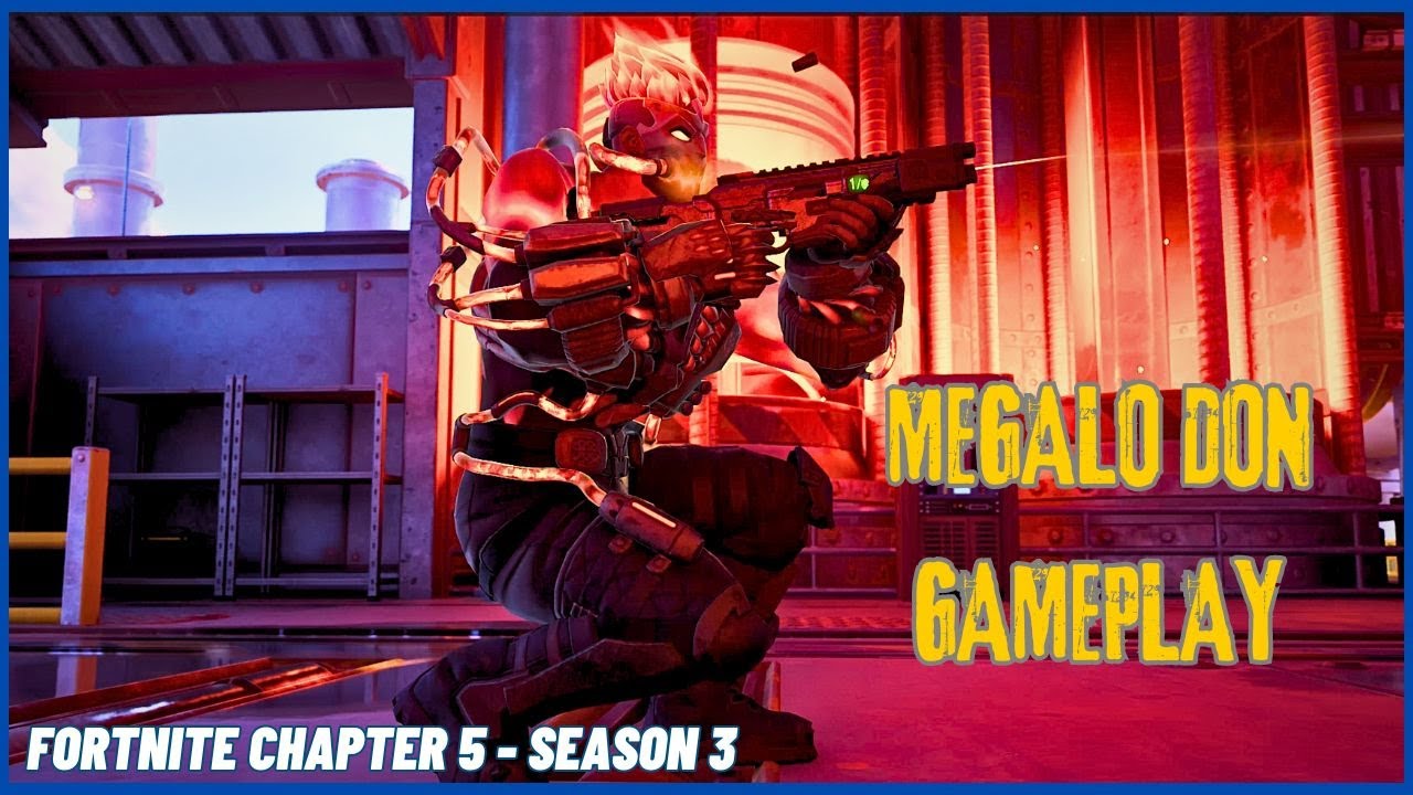 FORTNITE Chapter 5 - Season 3 MEGALO DON Skin Gameplay.