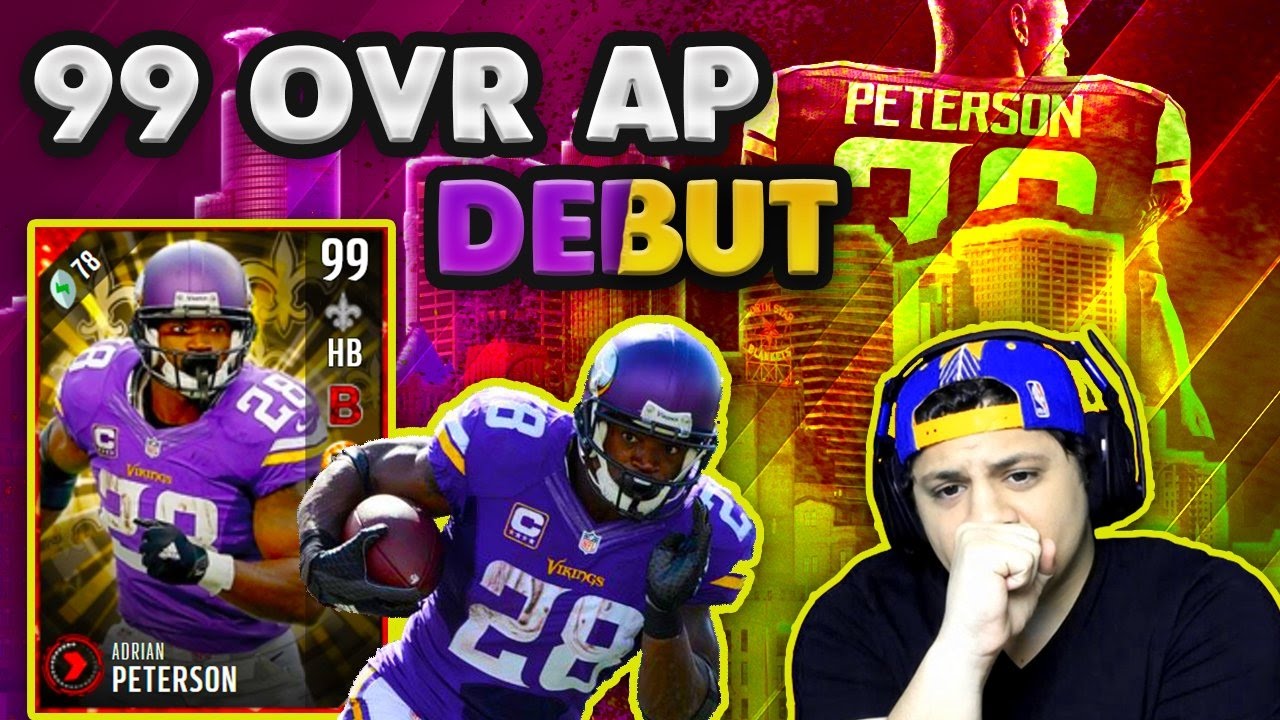 JUMBO & NICKLE BLITZ SWEATY! (99 ADRIAN PETERSON GAMEPLAY) - MADDEN 17 ULTIMATE TEAM
