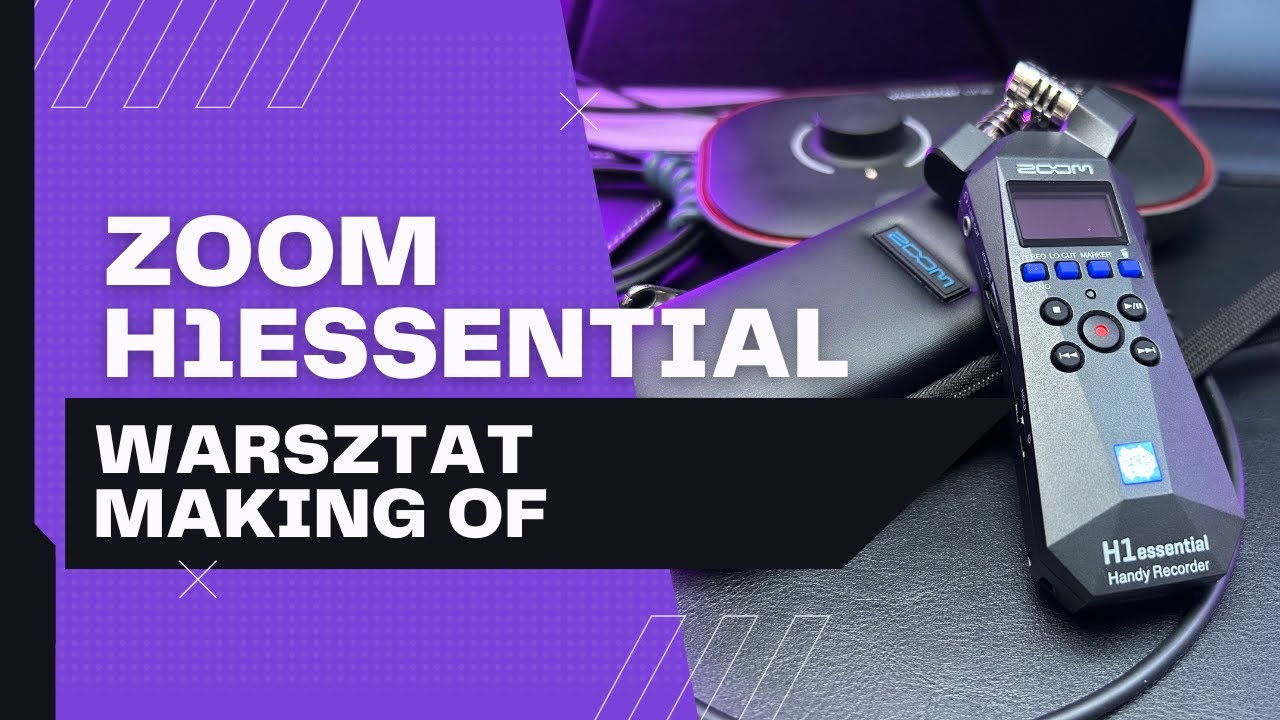MAKING OF - Dyktafon cyfrowy ZOOM H1essential - test, unboxing, pierwsze uruchomienie, nagrywanie