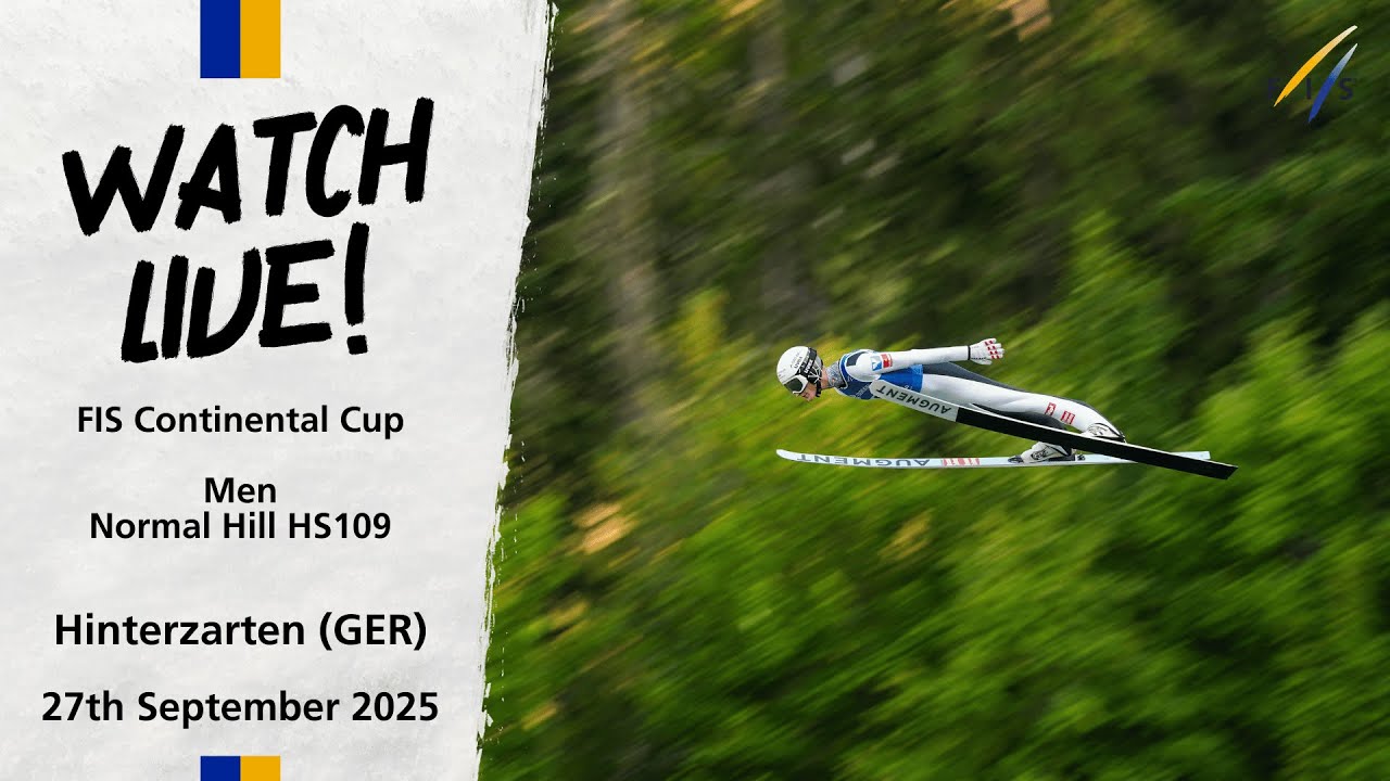 LIVE | Hinterzarten (GER) - M - Normal Hill HS109 - FIS Ski Jumping Continental Cup