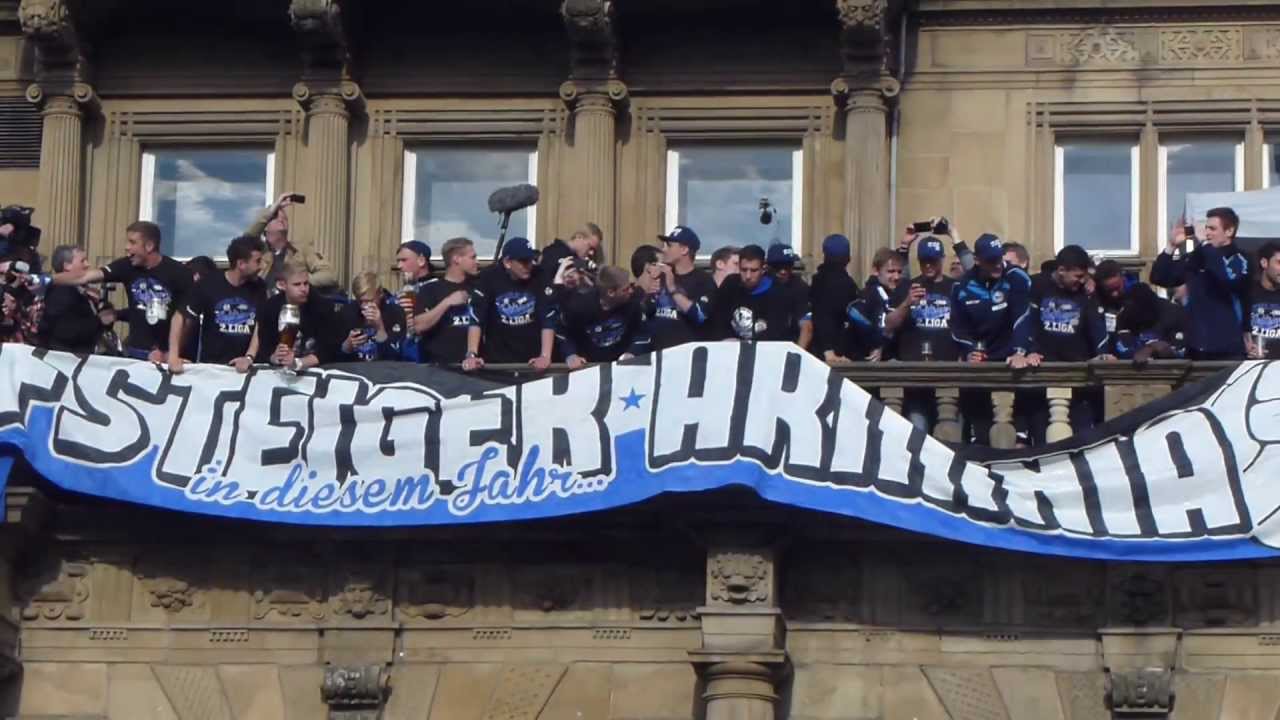 Arminia Bielefeld: Aufstiegsfeier am Rathaus (11.5.2013) Osnabrück