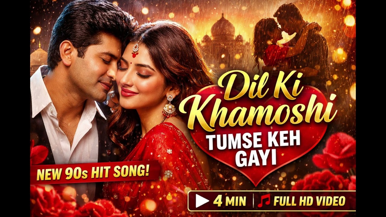 Dil Ki Khamoshi Tumse Keh Gayi ❤️ | 90s Bollywood Romantic Song | Kumar Sanu & Alka Yagnik Style