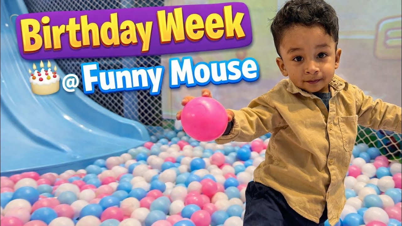 Birthday Week Fun at The Funny Mouse Playhouse 🐭| Playhouse Fun, Slides & Smiles 🥰