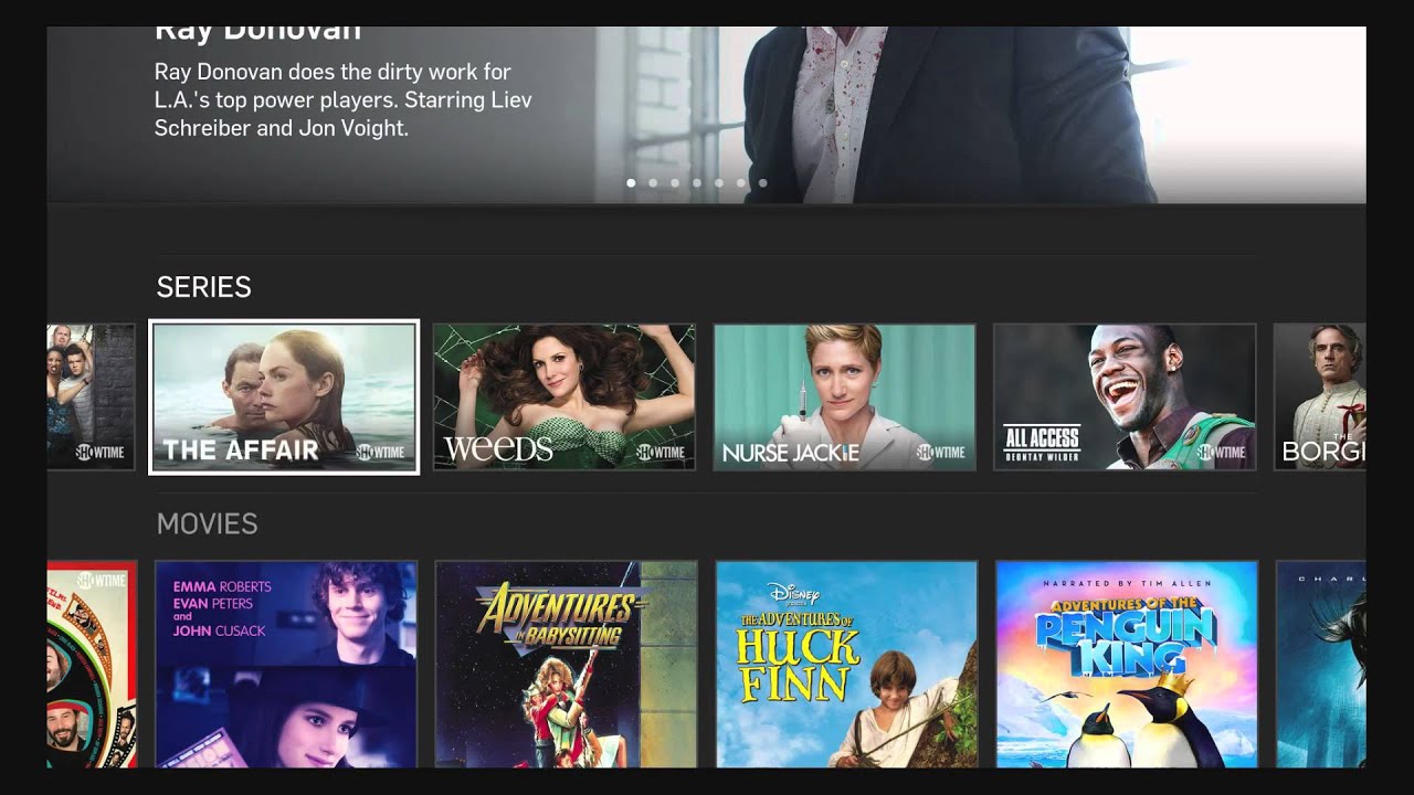 Showtime on Fire TV