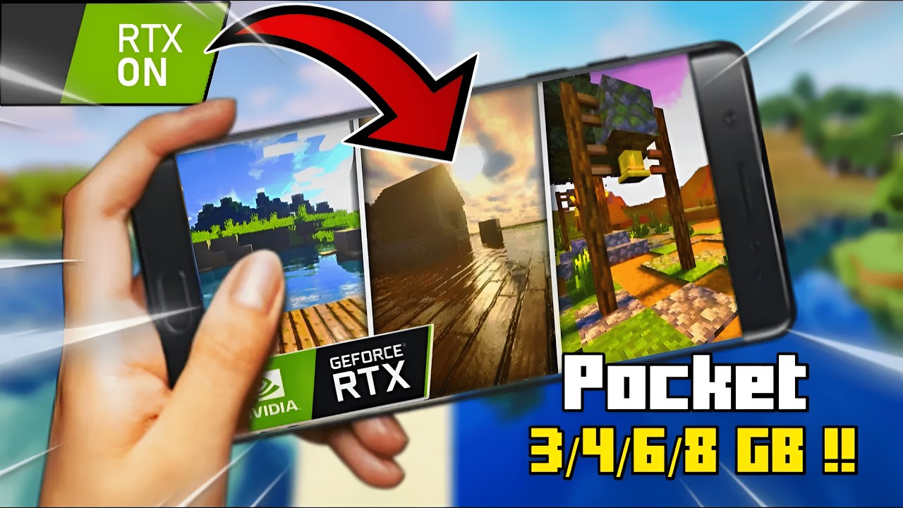 Top 5 RTX SHADERS For Minecraft Pocket Edition 1.21+