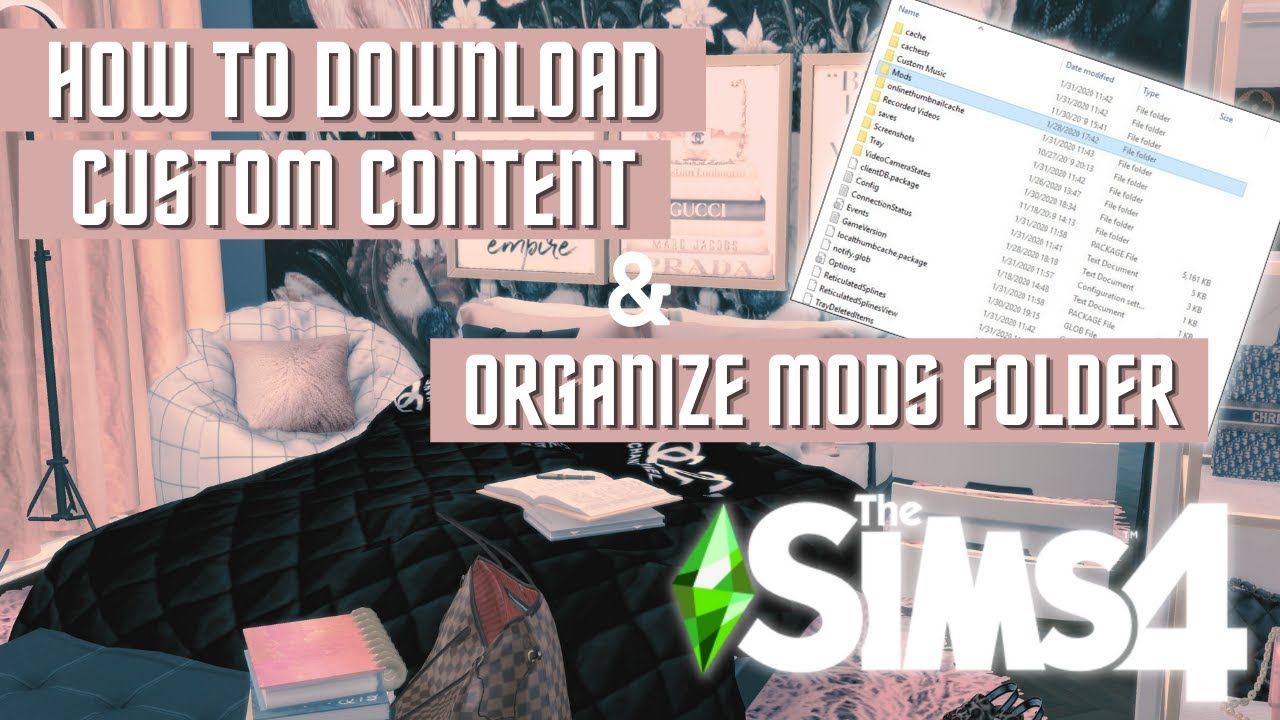 HOW TO DOWNLOAD/ORGANIZE  MODS FOLDER in THE SIMS 4 💚