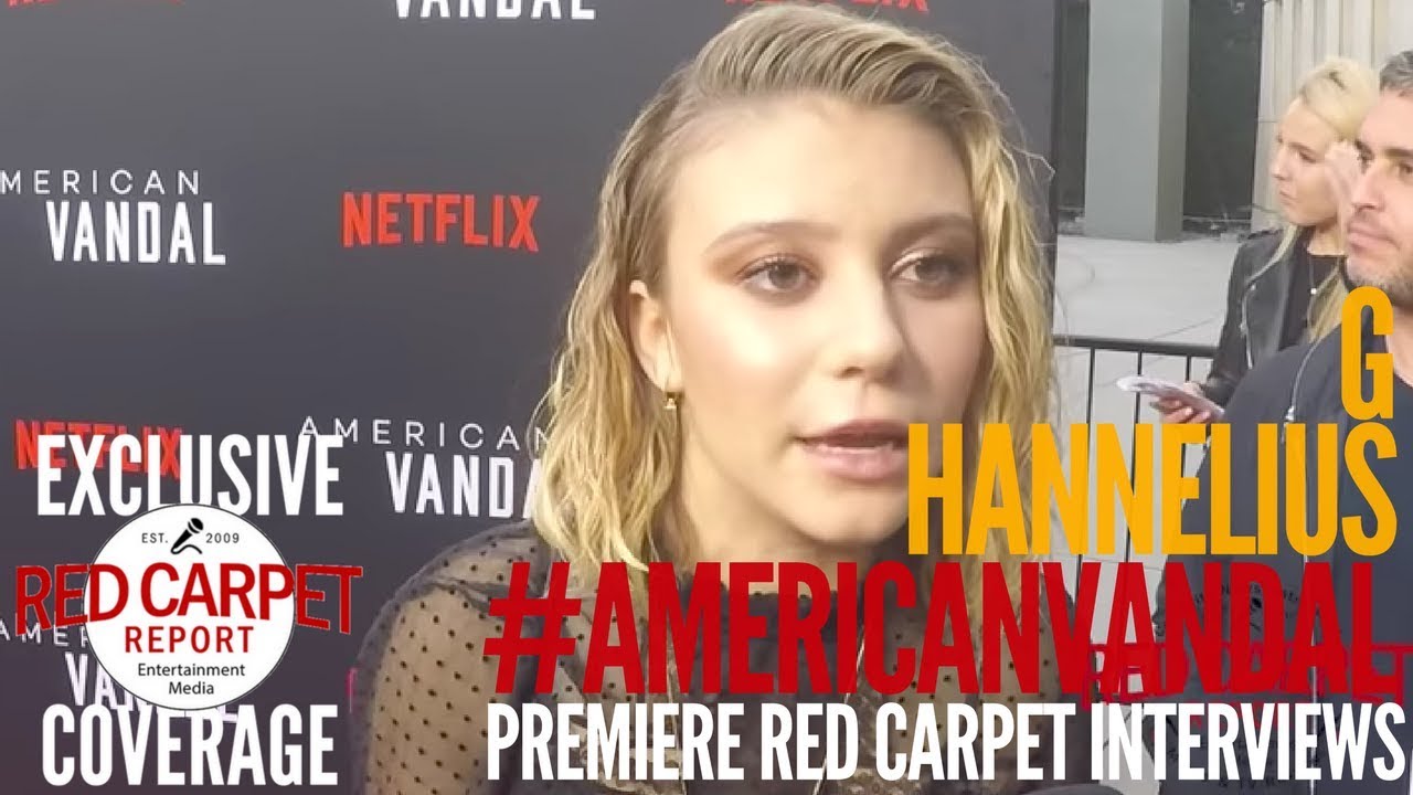 G Hannelius interviewed at Netflix Premiere of American Vandal #NowStreaming