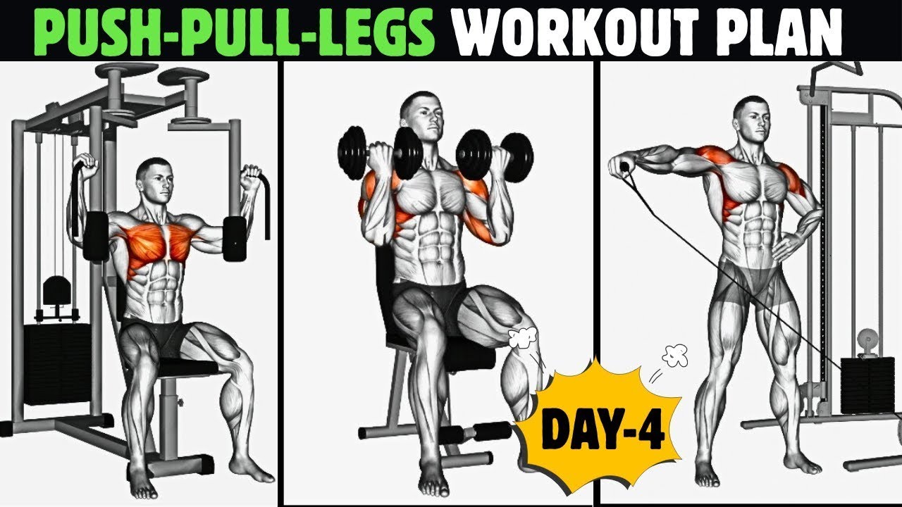 Ultimate Push Pull Legs Workout| Push Workout| Chest Shoulder Triceps Workout| Day-4