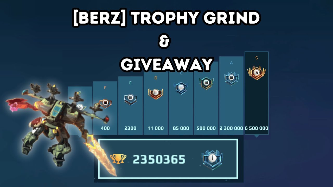 🔥 Trophy Grind |  Road to 2,355,000  in War Robots & SWORD Giveaway