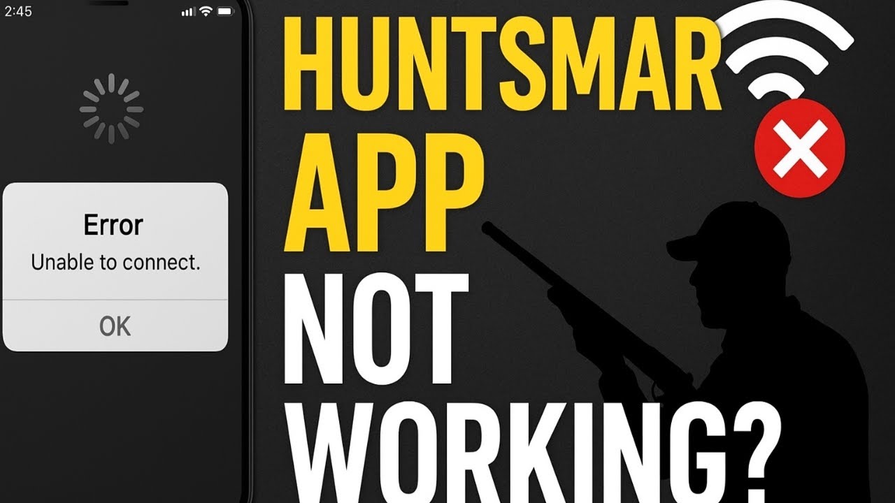 How to fix Huntsmart app not working